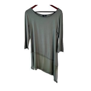 Designer Ruti Petunia Como Top Dress Shirt Olive Green Beetlee US L / 12 NWT